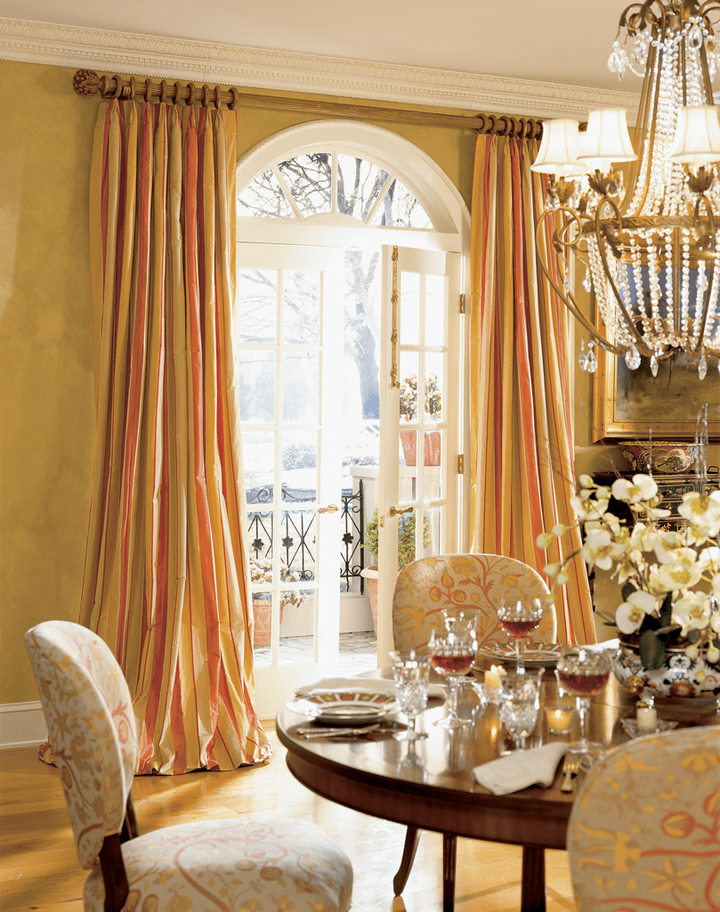 Floor Length Striped Curtains | Austin, TX | The Great Curtain Company