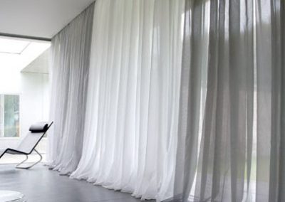 sheer linen curtains modern sliding door white and grey